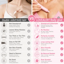 Ditch Your Double-Sided Tape! LOVEALERT Body Glue-Securely Holds Clothing In Place, Prevents Wardrobe Malfunctions, A Multi-Purpose Adhesive, Portable, Suitable For The Chest, Body, Wigs, And Other Clothing Parts, Also Great For Dresses, Comfortable And Versatile! Perfect For Travel, Sports, Outdoor Activities, Dance, Performances, And More. - 0,68 fl oz/20ml - Xem 6
