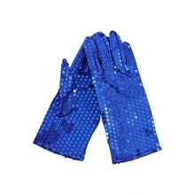 5pcs Retro Disco Sequin Gloves, Suitable For Stage Performance, Party, Cosplay, Adult One Size - Multicolor - View 14