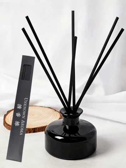 6pcs/Box Natural Fragrance Diffuser Sticks, Steam Diffuser To Create Fresh Home Ambiance, Made Of Ultra-Fine Fiber, Fragrance-Free, Suitable For Spa Centers, Room Decor, Home Accessories