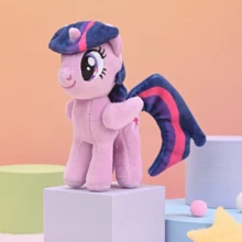 Hasbro 孩之宝官方迷你毛绒包挂饰 - 可爱吊坠钥匙扣（暮光闪闪、云宝黛西等） - 彩色 - 查看 5