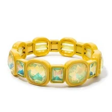 Fashionable Square Handmade Beaded Bracelet, Luxury Exaggerated Casual Elegant Bracelet, Suitable For Women's Date And Daily Wear - Style 1 - View 10