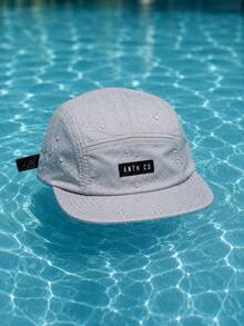 Anth Co Strapback Original New 5 Panel Waterproof Straight Brim Cap - Grey - View 1