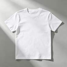 LEFTIES Women's Summer Casual Loose Crew Neck T-Shirt With Bear & Slogan Print - White - View 3