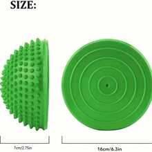 4pcs Half Round Durian Ball PVC Inflatable Half Round Yoga Ball Massage Point Fitness Balance Ball, Multiple Colors Available - 4-pack - View 3
