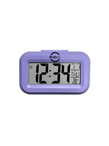 1 pieza Reloj electrónico de color macaron refrescante, con opciones de multicolor, que muestra la hora/fecha/semana/temperatura en una sola pantalla, diseño de bajo consumo, reloj de escritorio minimalista adecuado para el hogar y la oficina - 1PC - Ver 9