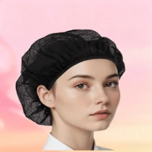 1pcs/3pcs Breathable Mesh Chef Hat Kitchen Cooking Chef Hat Adjustable Food Service Hair Net Reusable Washable Mesh Bouffant Hat (Black) (White) - 查看 4
