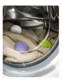 Reusable Anti-Static Laundry Balls - Softens And Fluffs Clothes, Reduces Wrinkles And Static, Fabric Softener Alternative For Washing Machine - Laundry Balls - View 9
