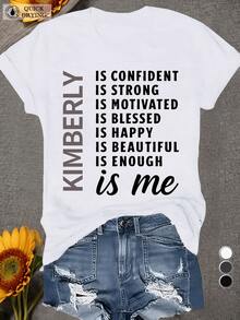 Para Tallas Grandes - Para Tallas Grandes - Camiseta de Manga Corta Kimberly para Mujer, Elegante y de Corte Holgado, Camisetas Casuales de Manga Corta para Damas de Tallas Grandes (Corte Holgado, por favor consulte la tabla de tallas). - Blanco - Ver 6