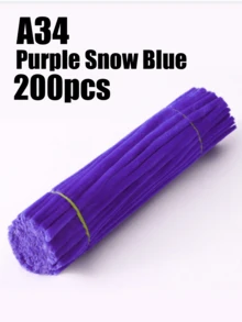 10-400pcs Batang Chenille Pipa DIY Kemasan Massal Dengan Video Tutorial, 60 Warna Batang Chenille Tebal 30cm Berwarna-warni, Batang Kerajinan Plush yang Dapat Dibengkokkan, Cocok untuk Membuat Bunga, Kerajinan Kembali ke Sekolah, Aksesori Rambut Plush dan Dekorasi DIY, Warna Asli Sesuai Gambar - Beberapa - View 34
