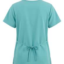Unisex Scrub Set Surgical Uniform Pajamas Cool Mesh - Green - View 4