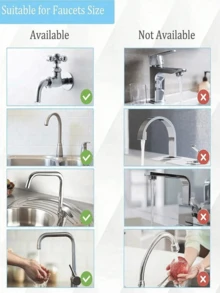 1pc Multi-Function Faucet Extension With Shower Head, Easy To Use, Suitable For Shampoo, Bathtub And Shower Head Adapter, Pet Shower, Pet Cleaning And Grooming Products. Daily Necessities, Bathroom Supplies, Sink Accessories, Home Living, Back To School, Autumn/Winter Style, Holiday Party Decor, Valentine's Day, Thanksgiving, New Year Gift, Gift For Her - Multicolor - View 5