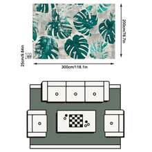 1PC Rug, Carpet, Area Rug, Door Mat, Nordic Modern Plant Distressed Leaf Pattern Outdoor Carpet, Suitable For Entryway, Balcony, Garden, Outdoor, Yard, Living Room, All Seasons Soft Machine Washable Rug Mat, Home Decor - Multicolor 1 - View 13
