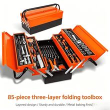 Bộ dụng cụ sửa chữa ô tô 85 chi tiết, hộp dụng cụ 3 tầng chắc chắn, bộ dụng cụ phần cứng gấp gọn nhiều tầng. - Nhiều màu - Xem 2