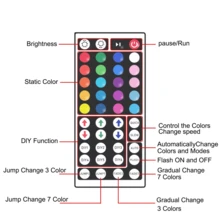 1 Pack 1/3/5/10m Bedroom LED Lights, Length 3.28ft To 32.8ft, With 44-Key Remote And App Control, Smart LED Strip Lights, Music Sync Color Changing Lights, Suitable For Room, Kitchen, Halloween And Christmas Decoration - Multicolor - View 11