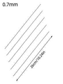 5pcs Stainless Steel Beading Needles, 10.2 Inches Long, 0.4mm-0.8mm Size - Side Open Design For Easy Threading, Suitable For Smooth Beading And Sewing Projects, Durable DIY Craft Tool, Sewing Thread - Silver - View 8