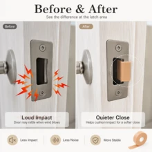 自粘泡沫门闩胶带，2.5厘米 x 5米 可裁剪，降低门关闭噪音 - Door Latch Foam Tape - 查看 3