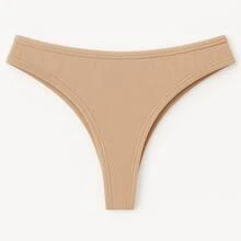Kit Calcinhas Fio Dental Algodão Tanga Cotton Feminina 5 ou 12 Unidades - Multicolorido - Visão 6