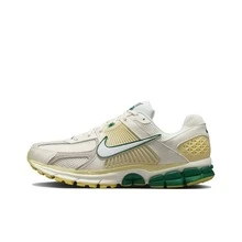 Nike Zoom Vomero 5 舒適 邁柔 低筒 休閒訓練城市通勤跑步鞋 男女同款 米黃綠 - 黃色 - 查看 1