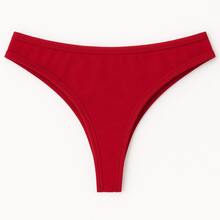 Kit Calcinhas Fio Dental Algodão Tanga Cotton Feminina 5 ou 12 Unidades - Multicolorido - Visão 8