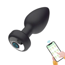 Vibrating Butt Plug APP Silicone Anal Butt Plugs Vibrator Prostate Massager 10 Vibration Modes Rechargeable Adult Sex Toys For Men Women  Couples - APP - View 2