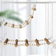 1 chiếc cầu thang leo cho vẹt, cầu thang leo cho vẹt mào, đồ chơi gặm cho vẹt, phụ kiện lồng chim, đồ dùng cho chim - Xem 4