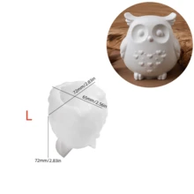 SILIKE LUFEI 1PC/2PCS DIY Crystal Resin Plaster Cement Candle Owl Bird Mirror Silicone Mold, Garden Bird Decor Clay Mold Creative Product Easy To Demold - Bird Mold - View 9
