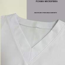 Unisex Scrub Set Surgical Uniform Pajamas Cool Mesh - 白色 - 查看 3