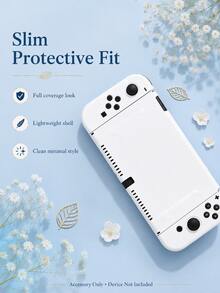 1 pieza Funda protectora compatible con Switch NS/NS2/OLED/Lite, extremadamente delgada y de carcasa blanda con cobertura completa, antideslizante, antirayones y anticaídas, moldeado preciso 1:1, se puede cargar con la funda puesta, compatible perfectamente con Ring Fit Adventure sin desmontar, accesorio de consola de juegos con agarre cómodo - Ver 2