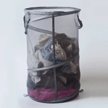 大容量可折叠洗衣篮,带提手 - 网状设计 - 适用于卧室、浴室、宿舍、旅行、房车和小公寓。是万圣节、圣诞节、感恩节、母亲节的理想礼物。 - 彩色 - 查看 11