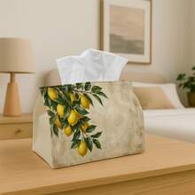1 Rak Handuk Kertas Motif Cabang Lemon | Rak Serbet Multifungsi, Cocok Untuk Rumah, Pesta, Dekorasi Mobil, Desain Buah dan Tanaman Kuning, Cocok Untuk Ruang Tamu, Meja Samping Tempat Tidur - Dapat Digunakan Dengan Handuk Kertas/Kertas Gulung/Tisu Kertas - beraneka warna - View 4