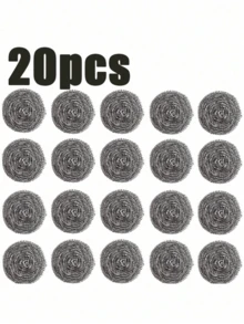 20 Buah Bola Pembersih Stainless Steel, Sikat Pembersih Dapur Multifungsi. Alat Pembersih Penting untuk Rumah, Luar Ruangan, dan BBQ. Spons dan Bola Pembersih 2-in-1, Cocok untuk Dapur, Kamar Mandi, dan Perlengkapan Rumah Tangga. Perlengkapan Rumah Tangga, Aksesoris Dapur. - MultiWarna - View 11