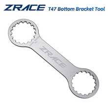 ZRACE T47 自行车中轴套筒工具，CNC 加工铝合金 - 銀色 - 查看 10