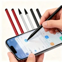 3pcs Dual-Tip Portable Touch Screen Stylus Set, Compatible With Smartphones, Tablets, GPS - Multicolor - View 6