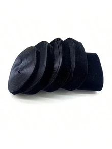6-40mm Black Single Sided Velvet Ribbons Christmas Ribbon Jewelry Display Packaging Flower Gift Packaging Bow Party Decoration Ribbons - Multicolor - View 5