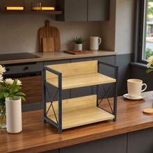 Kitchen Countertop Spice Rack, Ironwood Coffee Rack, Kitchen Countertop Shelf, Condiment Storage Rack, Cosmetic Bathroom Storage Rack, Spice Organizer, Sturdy And Durable, Easy To Organize. - 查看 9