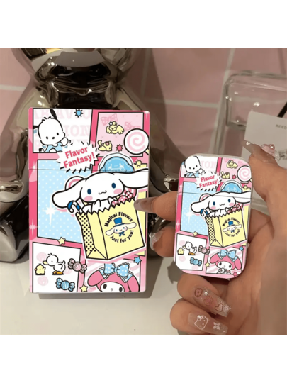 SANRIO Hộp đựng phụ kiện hoạt hình, thiết kế dạng vỏ sò bằng nhựa, tiện dụng, sức chứa 20 món, thích hợp làm quà tặng cho các ông bố, món quà hoàn hảo cho Ngày của Cha, không kèm dụng cụ đánh lửa.
