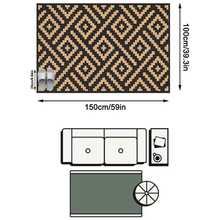 1pc Nordic Modern Classic Geometric Rhombus Pattern Outdoor Rug/Carpet/Area Rug/Doormat, Suitable For Entryway, Balcony, Garden, Outdoor, Patio, Living Room, Soft And Machine Washable, Home Decor - Multicolor 1 - View 13