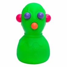 Feeling Anxious? No Problem, Introducing NeeDoh® Panic Pete - This Quirky Little Buddy Can Help You Stay In A Good Mood And Prevent Panic! Just Give It A Gentle Squeeze And Watch This Inflatable Little Fellow's Eyes, Nose, And Ears Pop Open In The Most Hilarious Way. Available In 4 Vibrant Colors. - Multicolor - View 2
