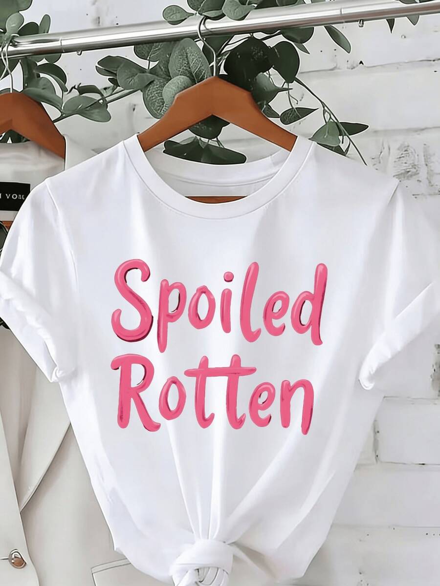 Frase divertida en letras rosas que expresa una actitud segura y juguetona ideal para mujeres que disfrutan destacar por su humor y confianza camiseta de mujer casual moderna cómoda para uso diario - Blanco - Ver 1