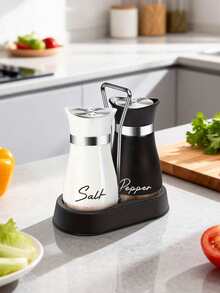 Botellas de condimentos para cocina, frascos de especias de acero inoxidable para barbacoa, saleros y pimenteros y otros dispensadores, recipientes de condimentos ajustables, herramientas de cocina convenientes - Multicolor - Ver 10