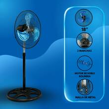FD Pedestal Fans - US A Type Plug(110-127V) - View 4