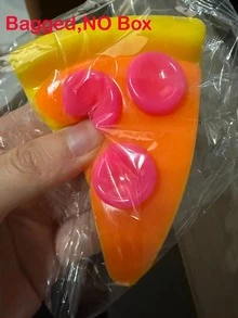1個披薩捏捏樂紓壓玩具，柔軟披薩片，趣味成人禮物，新穎成人捏捏玩具，辦公桌放鬆，便攜輕量焦慮緩解工具，可用於壓力管理，適合生日、節日、送友禮物，軟起司（隨機款式，無盒裝，成人與14歲以上使用） - 查看 6