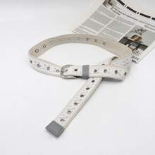1pc Vintage Buckle Fashion Versatile Belt, Sexy Denim Decoration - Multicolor - View 1