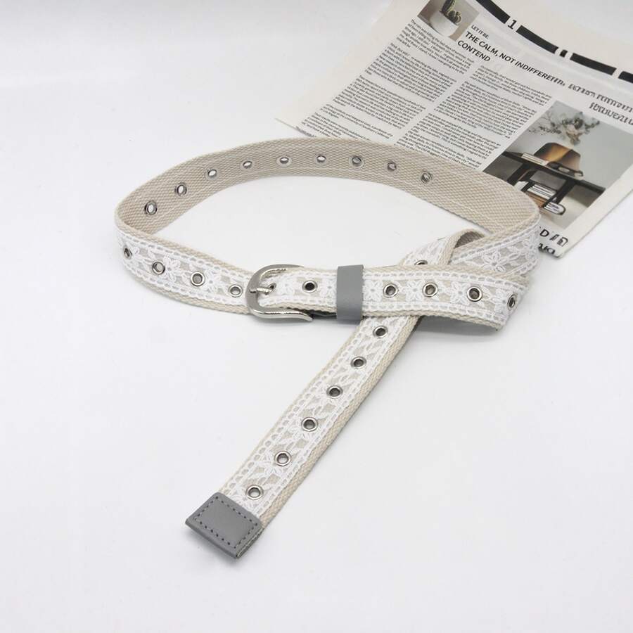 1pc Vintage Buckle Fashion Versatile Belt, Sexy Denim Decoration - Multicolor - View 1