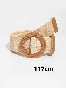 1 chiếc thắt lưng dệt phong cách Bohemian dành cho nữ - Màu be - Xem 6