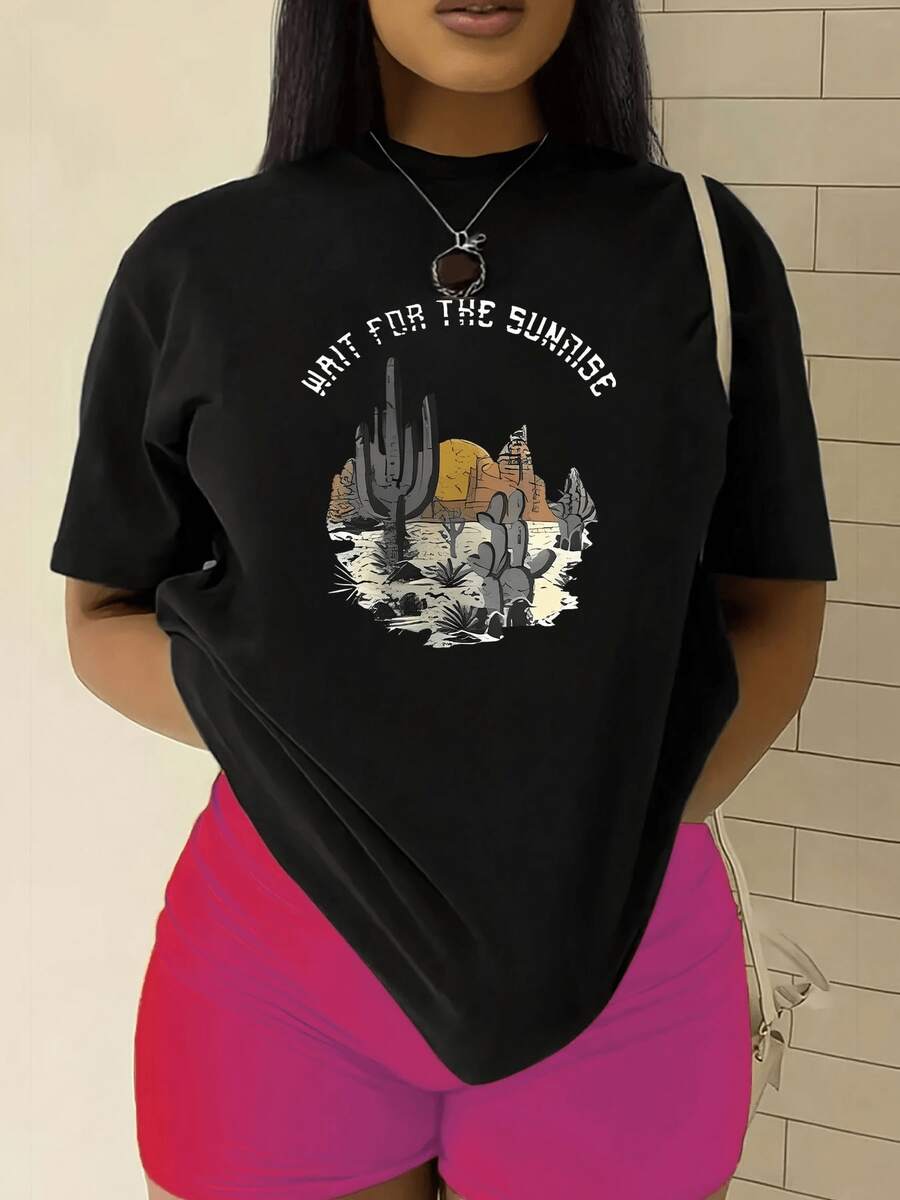Camiseta de manga cortara mujer - Top casual suave retro de cuello redondo con mangas cortas, corte relado en línea H, liso para usar en capas o solo, lavable a máquinara uso diario y festivales, camiseta básica