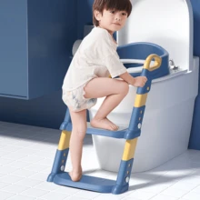 1pc Children's Toilet Trainer, Toddler Potty Seat With Step Stool, Suitable For Daily Use - Multicolor - View 14