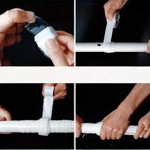 1pc Silicone Sealing Tape - Quick Repair For Leaking Pipes In Kitchen And Bathroom, Suitable For PVC Pipes / Glass / Metal / Stone, High & Low Temperature Resistant, No Tools Needed For Installation, Durable Sealing, Specialized For Pipe Leakage Emergency Repair, Sealing Tape, Silicone Sealing Strip, Long-Lasting Sealant Tape, Heat Resistant Sealing Tape, Suitable For Plumbers, Property Managers, Emergency Repair - Upgraded Silicone Waterproof Tape - View 3