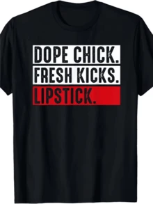 Texto motivador que expresa energía femenina moderna con frases que resaltan confianza estilo urbano pasión y un toque audaz en tonos blanco y rojo camiseta de mujer casual cómoda ideal para mostrar actitud elegante - Negro - Ver 8