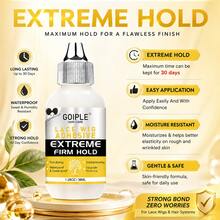 Goiple Waterproof Lace Glue Kit Wig Lace Bond Melting Spray Extra Hold For Lace Front Glueless Adhesive,Includes Lace Melting And Holding Spray,Wig Glue,Adhesive Remover,Rat Tail Comb,  Double Sided Brush,Eyebrow Trimmer,Elastic Hair Band,HD Wig Caps - 27pcs - 查看 3